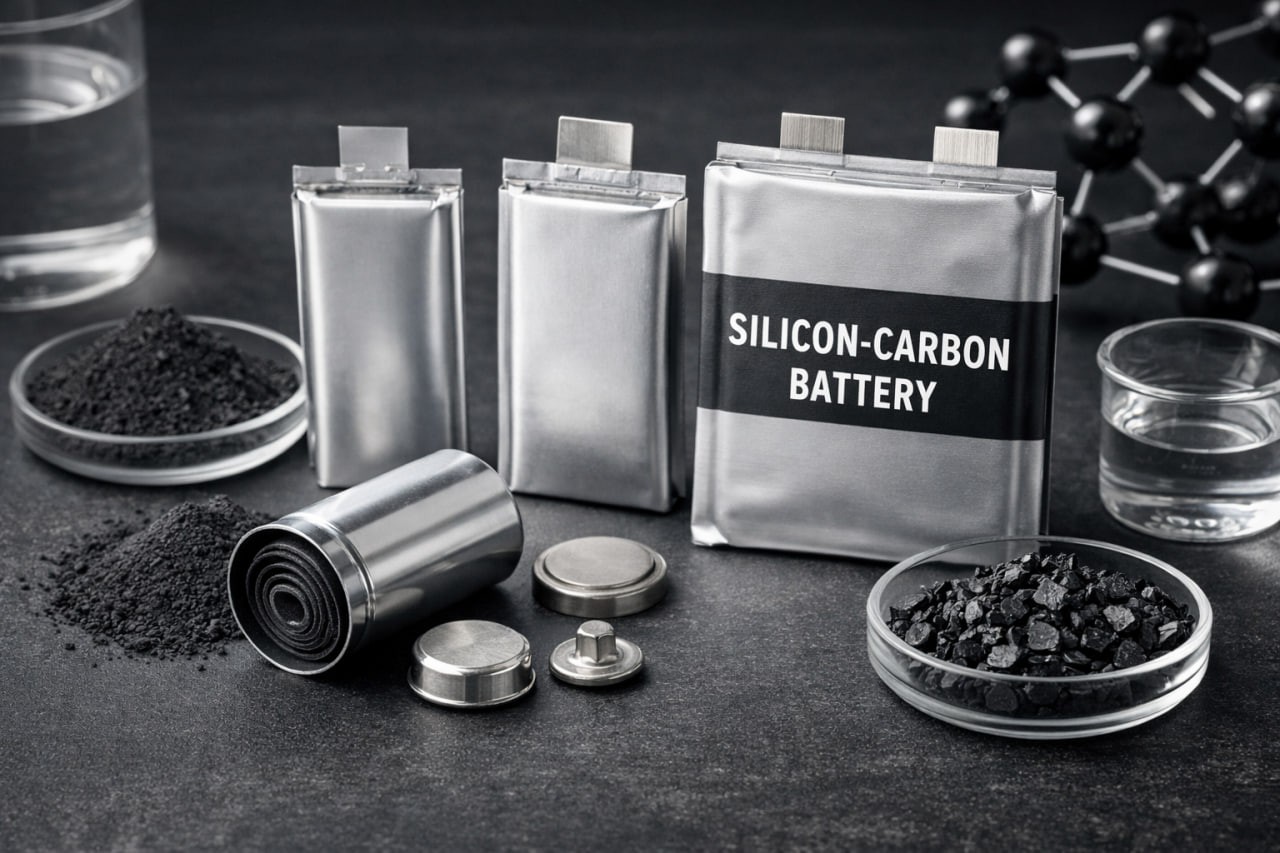 Yangi avlod energiya manbai: silikon-uglerodli batareyalar     